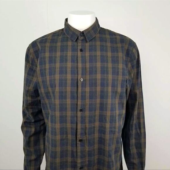 Sovereign Code Mens Brown Plaid Long Sleeve Button Down Shirt Size XXL 2XL NWT - Picture 2 of 6